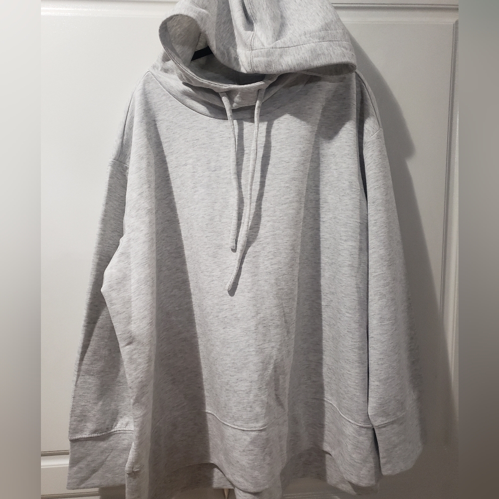 Plus Size Gray Hoodie Sweater